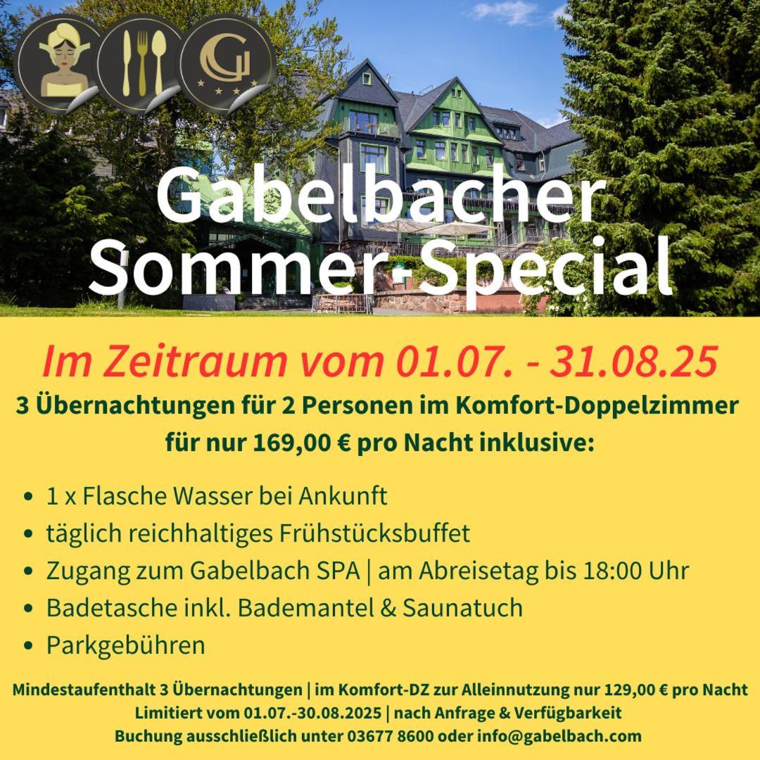 Berg & Spa Hotel Gabelbach Ilmenau Ngoại thất bức ảnh